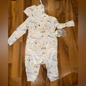 Milkberry 3 piece bamboo set‎ NWT Size 6-9 months light weight, casual
